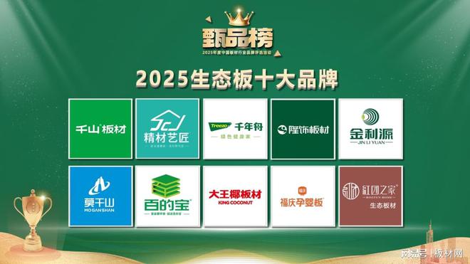 喜讯！隆饰板材荣登2025年度生态板十大品牌榜单！(图2)