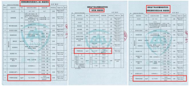 最新检测报告公布！亿有板材用数据证明：环保板材就该这么硬核(图2)