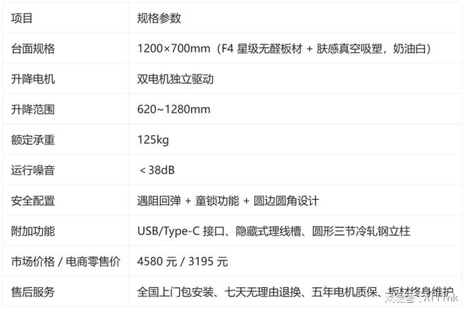 爱琳智能升降桌 A9 奶油白评测：肤感无醛 + 双电机 全能生活优选(图12)